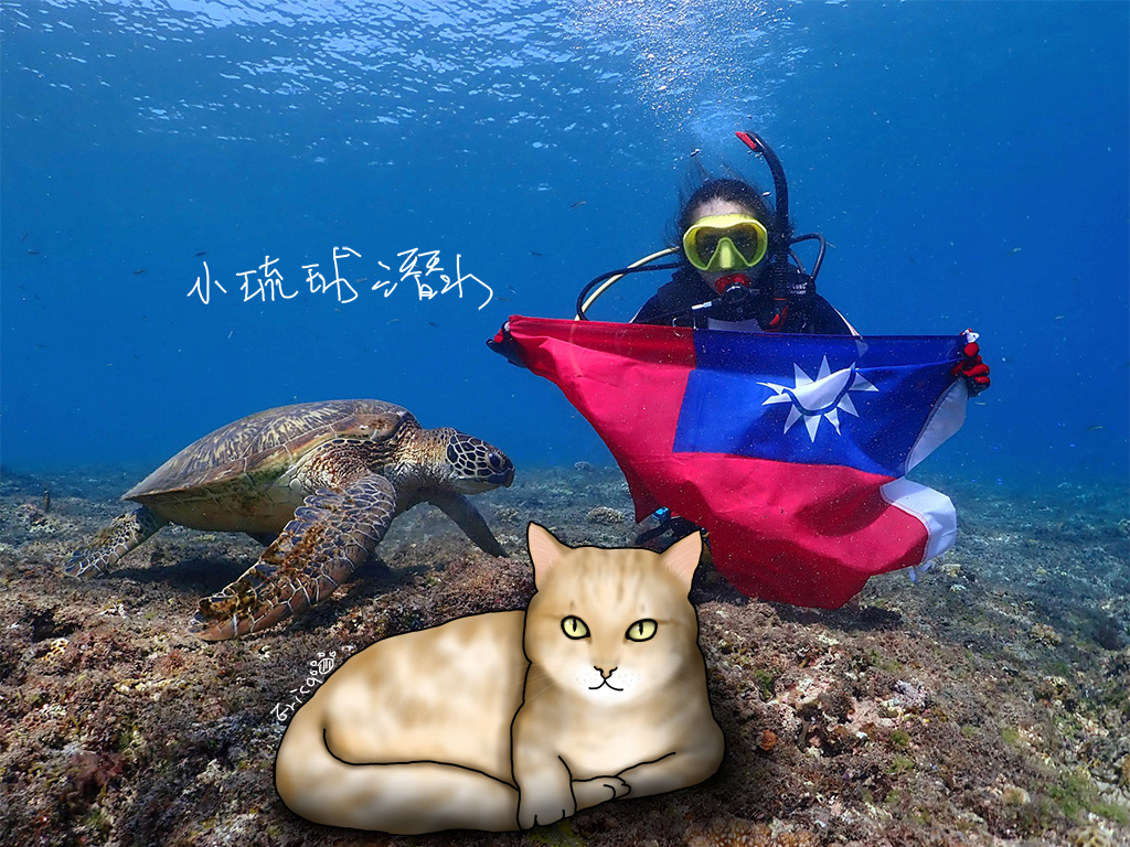 〔旅行到小琉球〕小琉球潛水．跟海龜說聲嗨！〔Writing NFT 版本〕